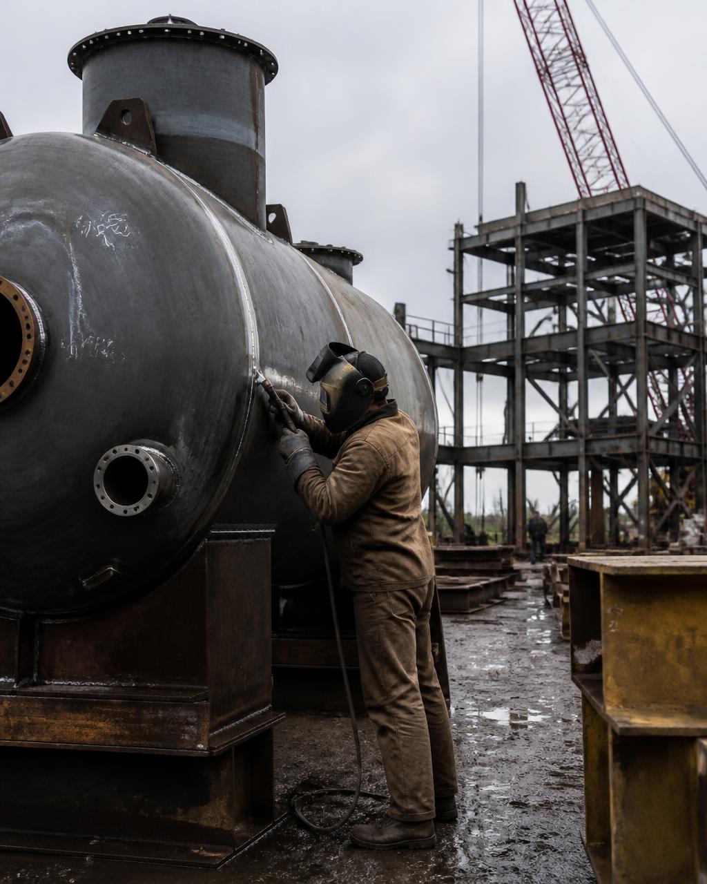 Welding and coating inspection for an industrial fabrication project in North America